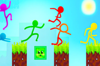Stickman Parkour 2: Glücksblock